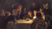 Ilia Efimovich Repin Meeting painting